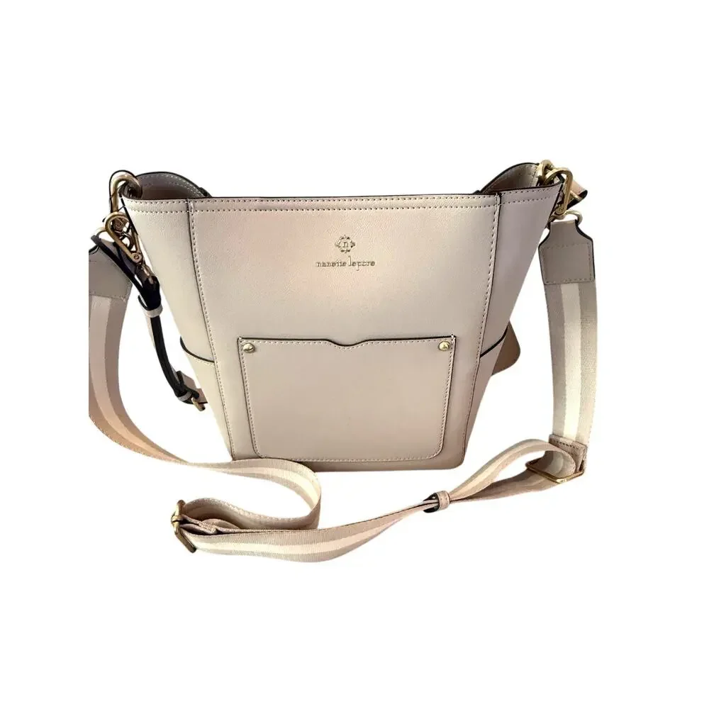 Nanette Lepore Leather Crossbody Tote Adjustable Strap Mini Pouch $148